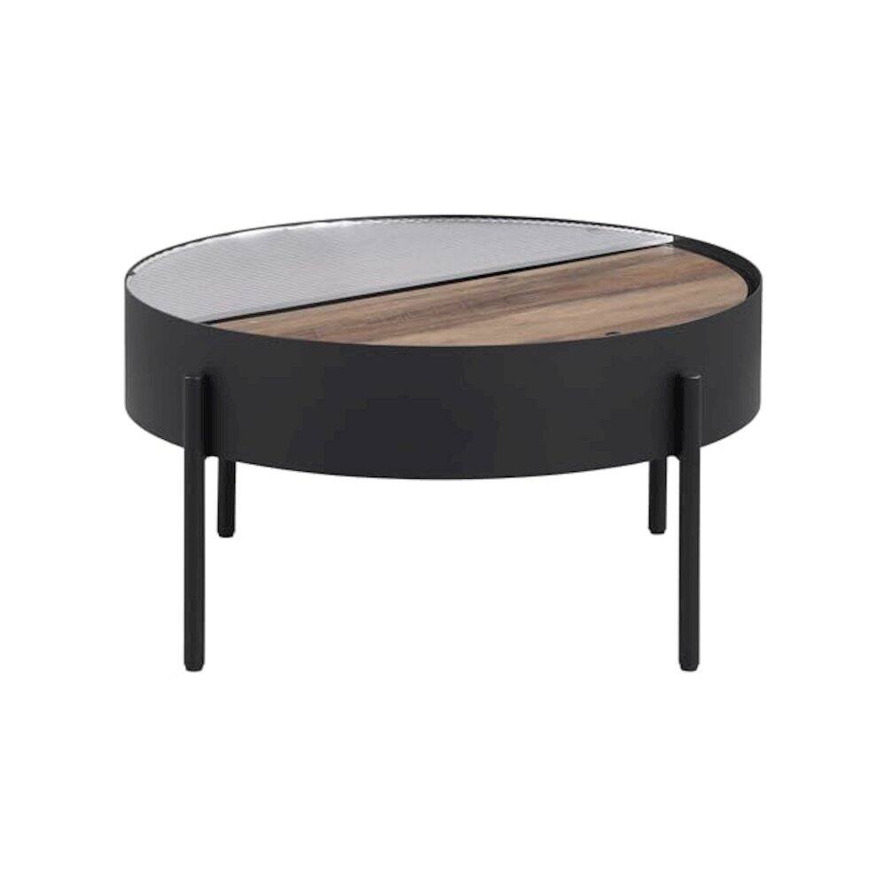 Alt View 1. Coaster Co. of America - Ozella 3-piece Round Coffee and End Table Set Sandy Black - Sandy Black.