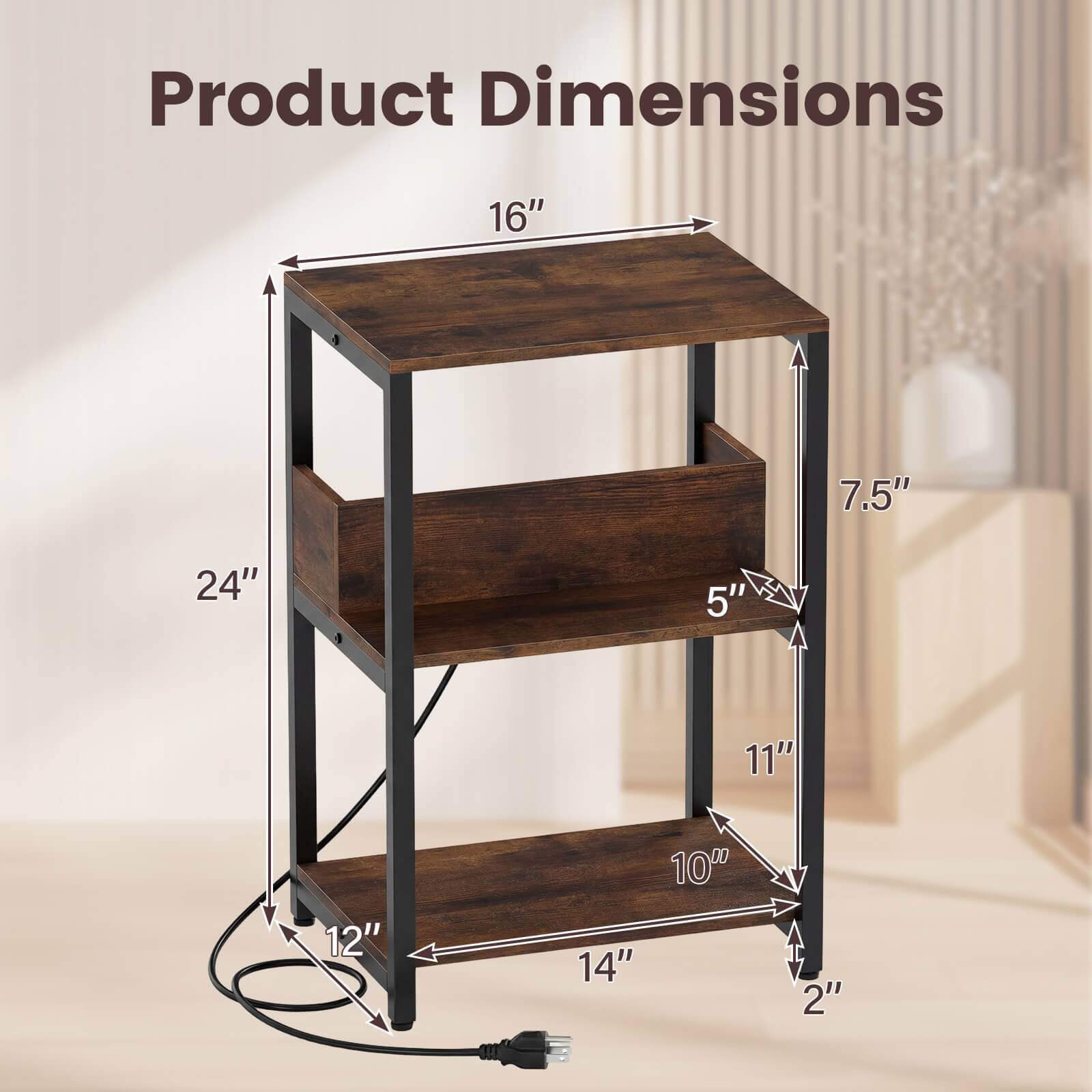 Product Dimensions: 16" x 7.5" x 24" x 5" x 11" x 12" x 14" x 10" x 2"