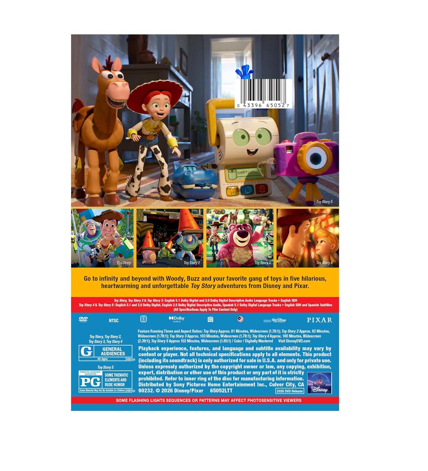 Alt View 1. Toy Story 5-Movie Collection (DVD).