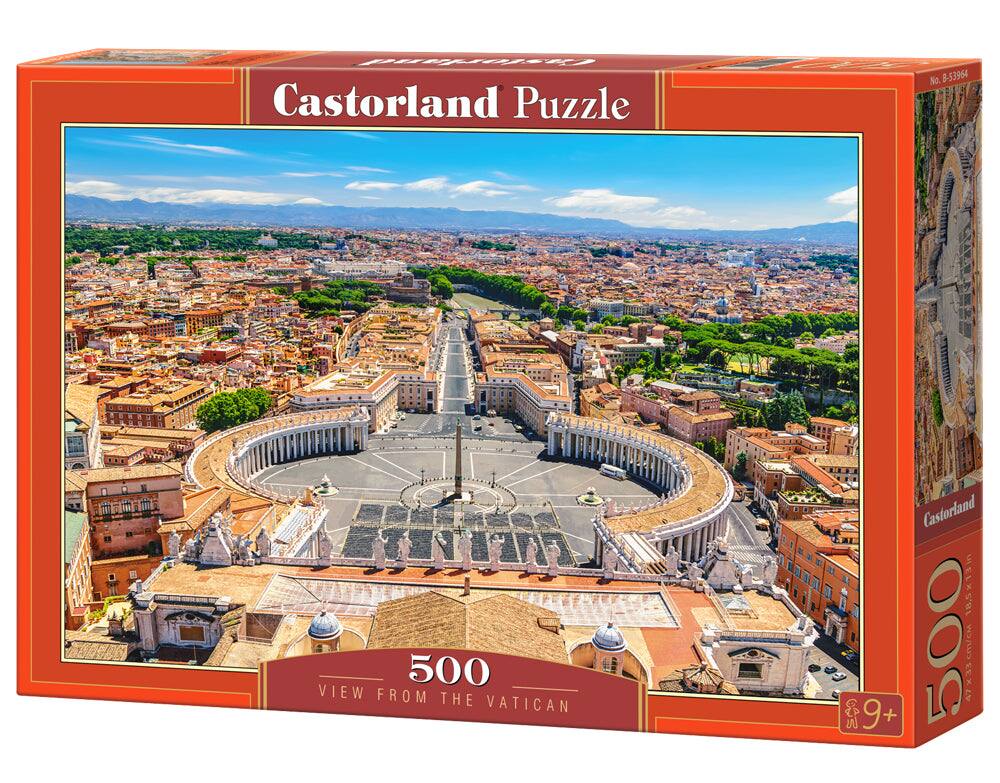 Castorland Puzzle, No. B-53964, 500, VIEW FROM THE VATICAN, Castorland, 18.5x13in, S U 9+, 500, 47x33 cm/A