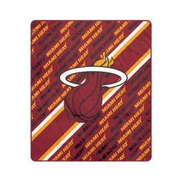 Pegasus - Miami Heat 60" x 70" Diagonal Lined Wordmark Ultra Soft Blanket - Multicolor