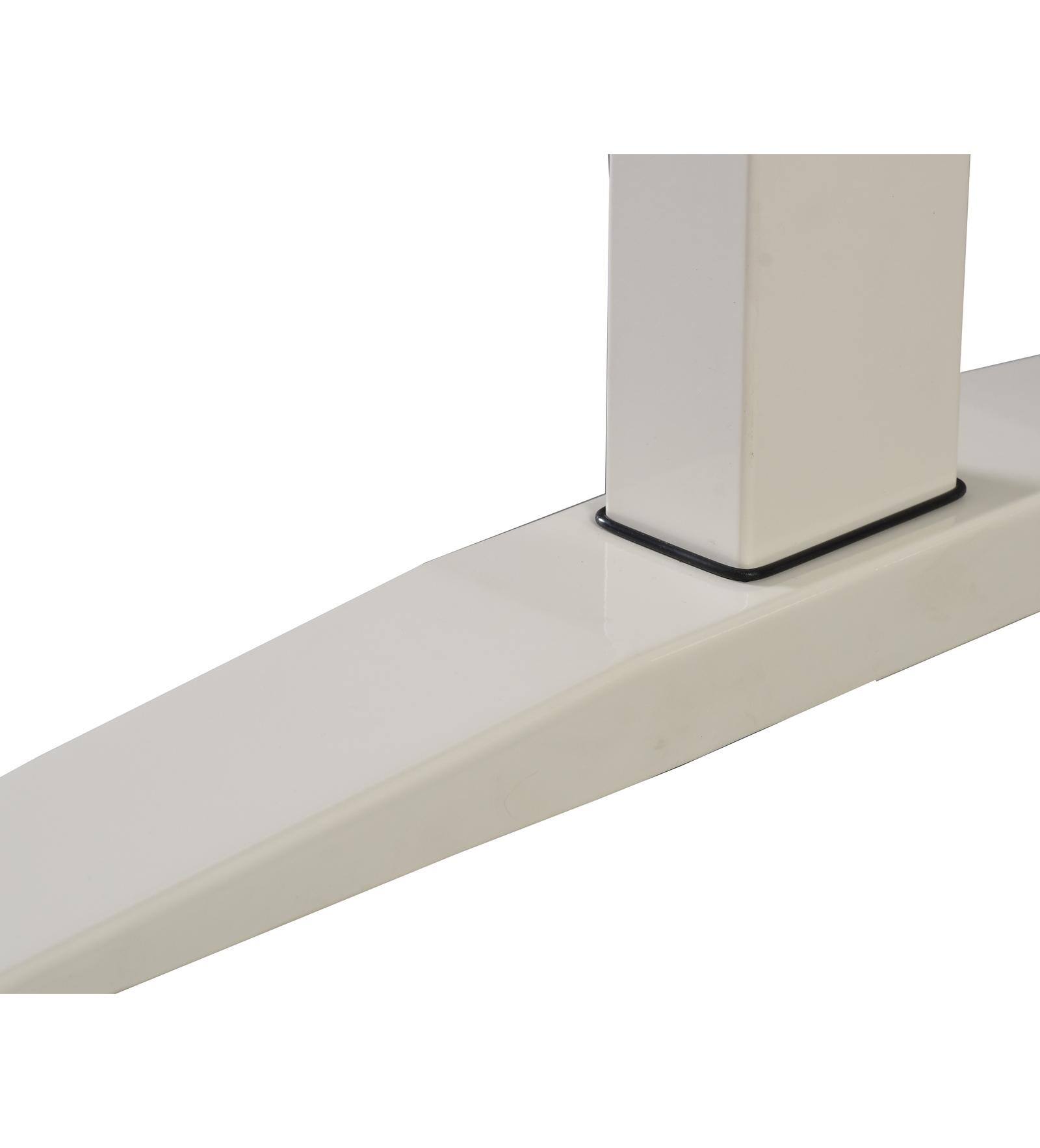 Alt View 2. Spaco - Spaco Standing Computer Desk, 47 Inch Manual Adjustable, Steel Frame, 220Lbs Capacity, Workstation for Home Office - White.