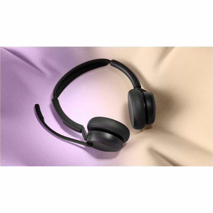 Alt View 4. Jabra - Jabra Evolve3 45 UC - USB-A with Dongle - Stereo - Stereo - Wired/Wireless - Bluetooth - 98.4 ft - 16 Ohm - 20 Hz to 20 - Unknown.