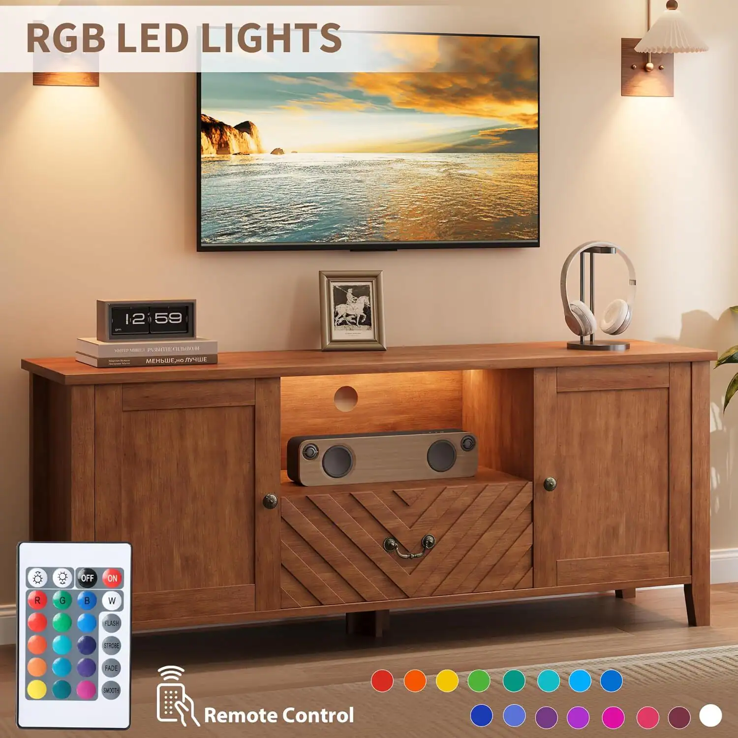 RGB LED LIGHTS

12:59

Remote Control

OFF ON

R G B W

FLASH CRE FADE IMCT