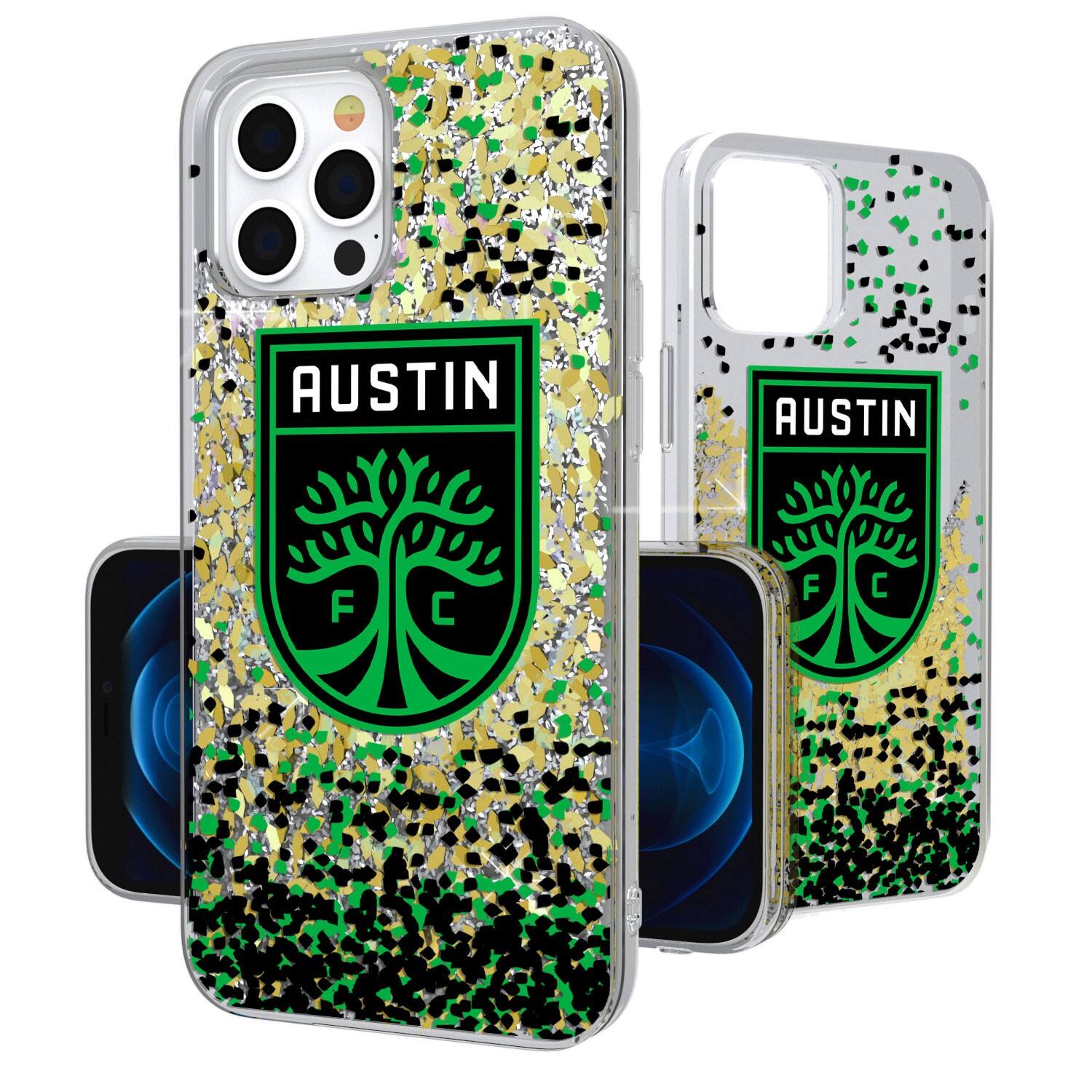 Keyscaper - MLS - Austin FC iPhone Confetti Glitter Design Case - 13 - Multicolor