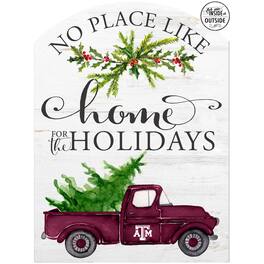 Jardine - Texas A&M Aggies 16'' x 22'' Holiday Marquee Sign - White