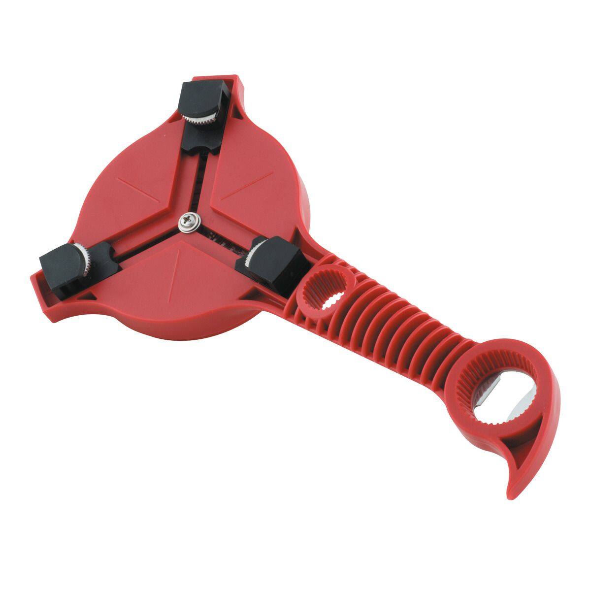 Alt View 1. Kuhn Rikon - 5-in-1 Multipurpose Opener for Jars, Bottles, and Cans - Red.