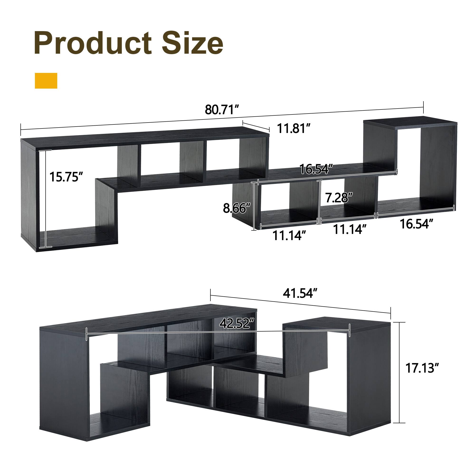 Product Size: 80.71" x 11.81" x 15.75" x 8.66" x 16.54" x 7.28" x 11.14" x 11.14" x 16.54" x 41.54" x 42.52" x 17.13"
