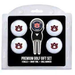 Team Golf - Auburn Tigers 4-Ball Gift Set - Multicolor