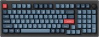 Keychron - V5 Max 96% Custom Wireless RGB Mechanical Keyboard with Programmable QMK/VIA Hot-Swappable Red Switch - Black - Front_Zoom