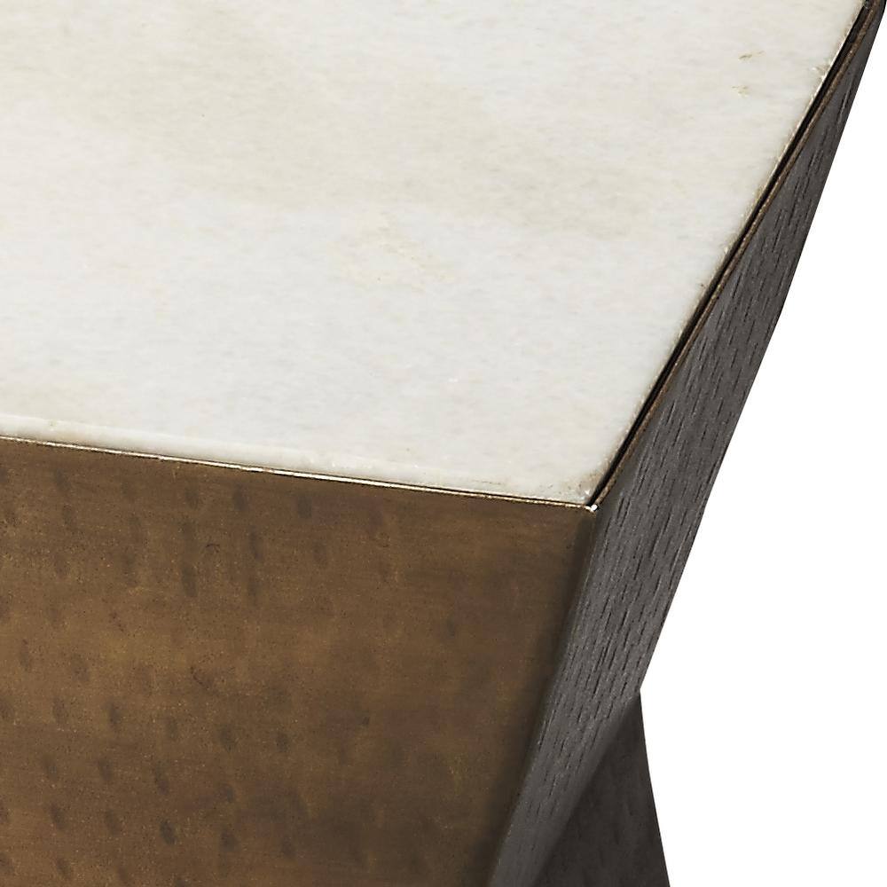 Alt View 1. Butler Specialty - Asheville Marble & Metal Bunching SideTable - Multi-Color.