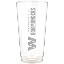 Great American Products - Washington Commanders Etched 16oz. Vertical Rally Cry Pint Glass - Multicolor