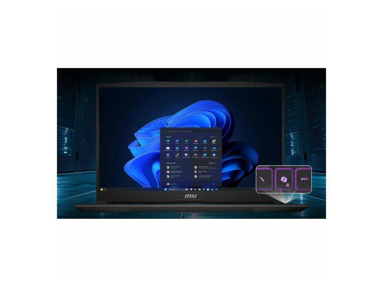 Alt View 9. MSI - MSI Katana 15 15.6" Gaming Laptop, Intel Core i7-14650HX, 16GB RAM, 1TB SSD, RTX 5070 8GB, Win 11 - Black.