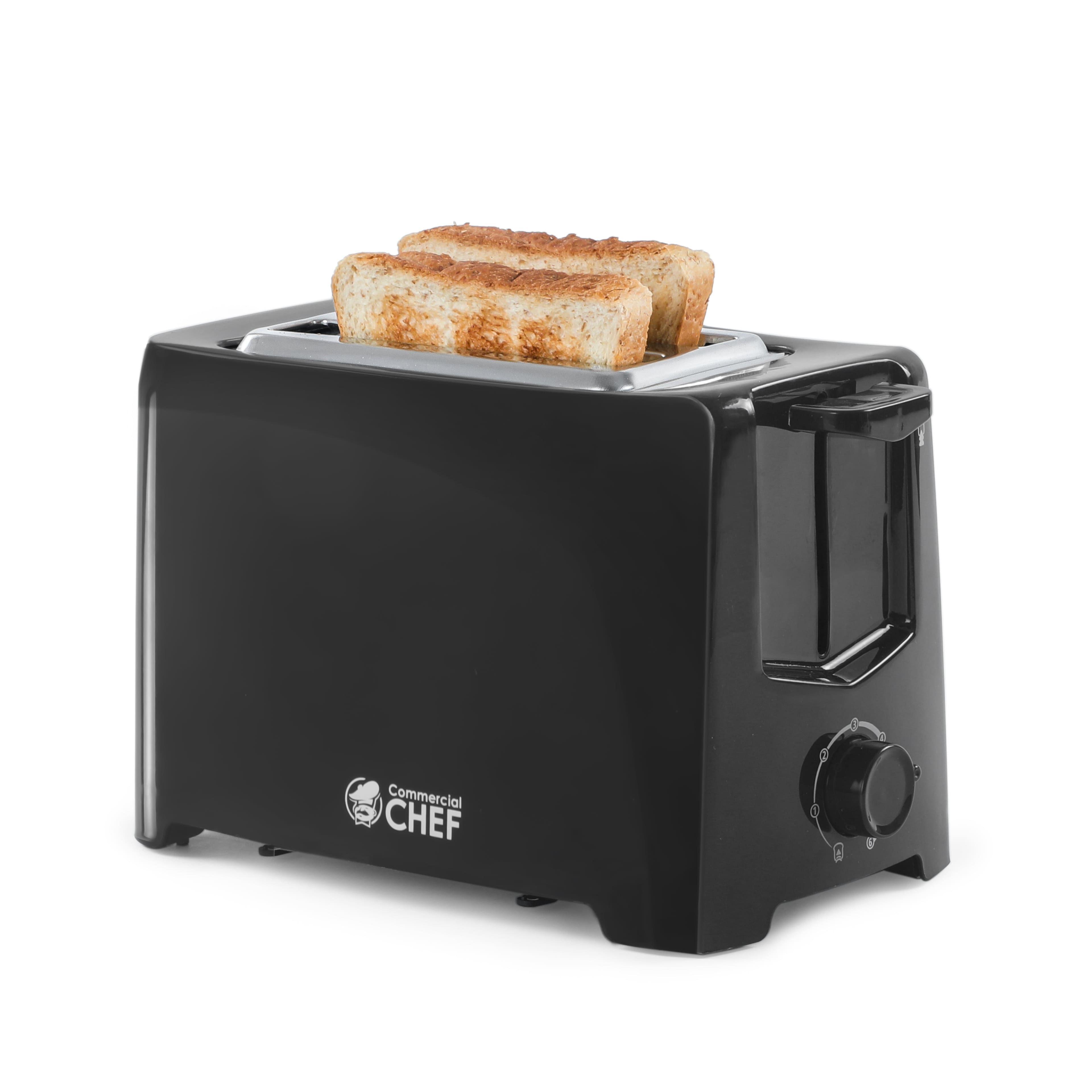 Commercial Chef - CCT2201B - 2 Slice Toaster - Black