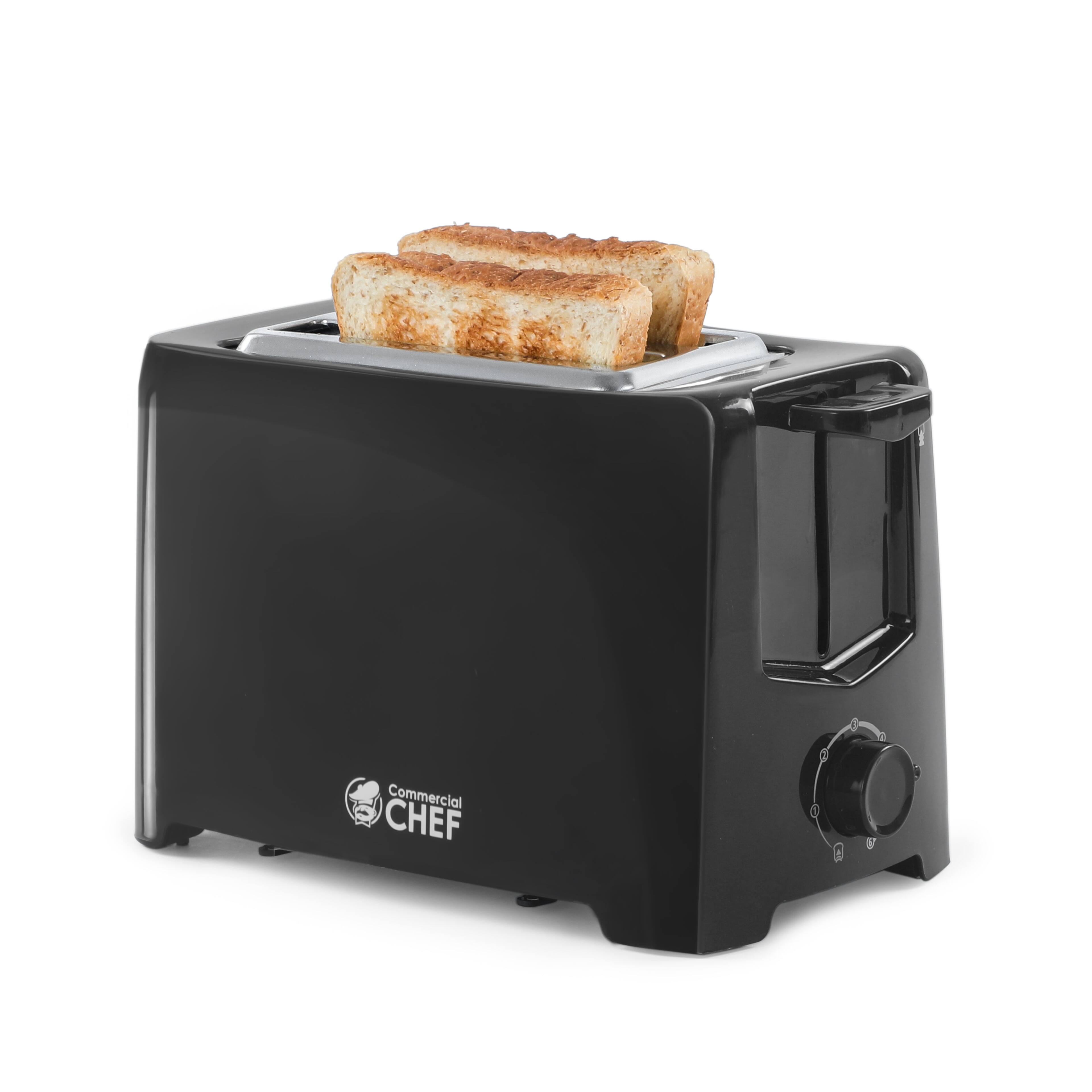 Commercial Chef - CCT2201B - 2 Slice Toaster - Black