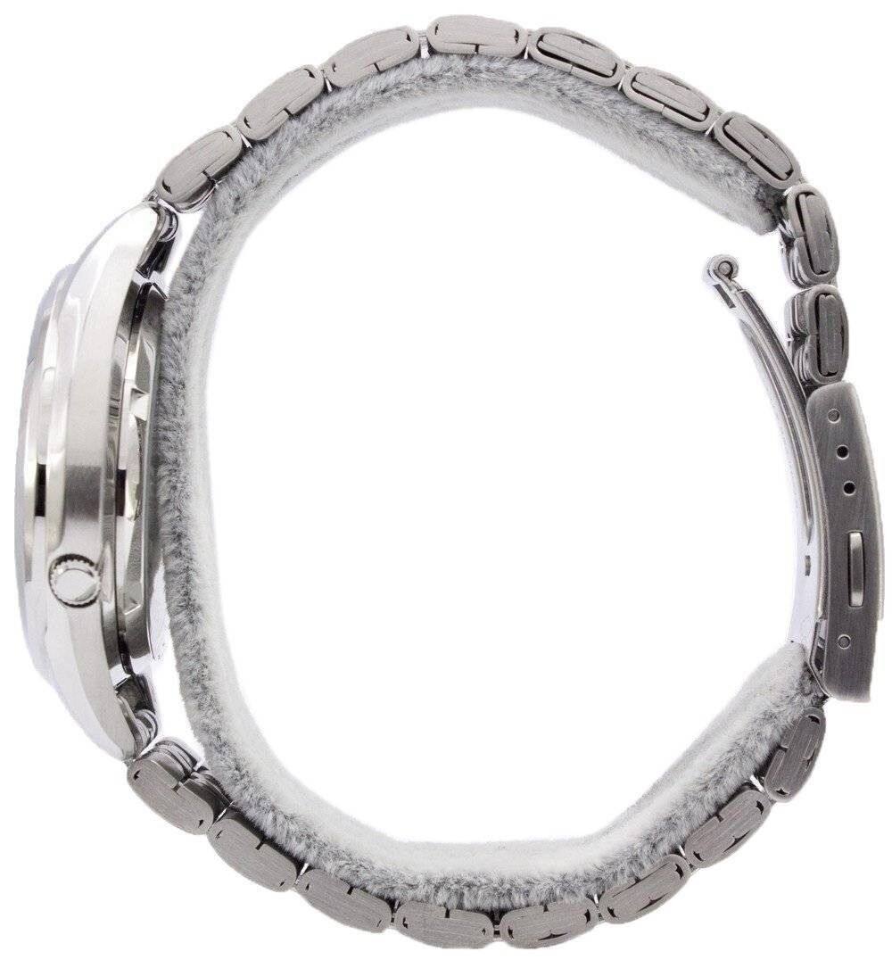 Alt View 1. Seiko - Seiko 5 Automatic SNKL23J1 Mens Watch 21 Jewels Japan Made Stainless Steel Black Dial Day/Date Display 30M - Silver/Black.