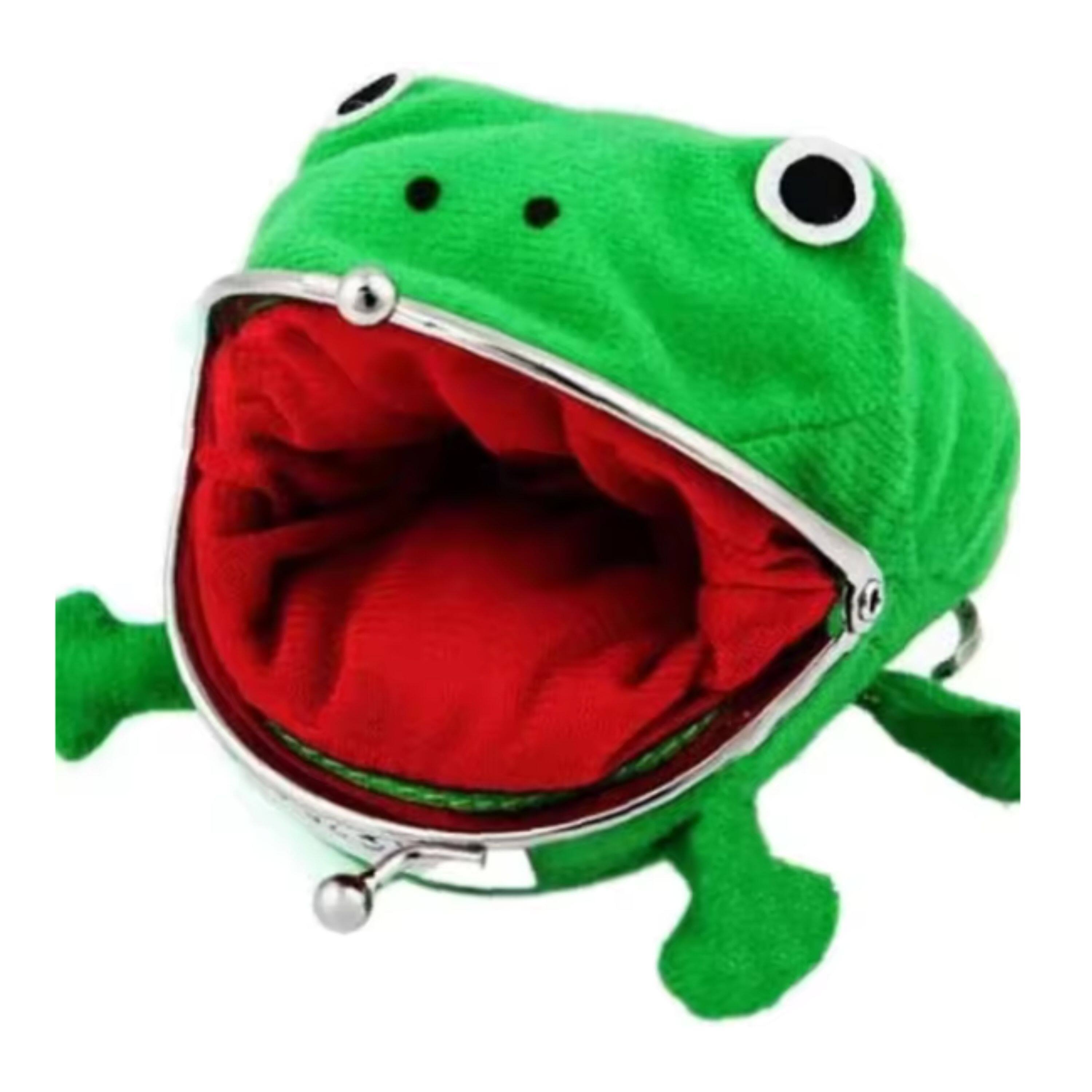 Alt View 3. Kitcheniva - Frog Coin Pouch - Small Cute Coin Wallet - Green.