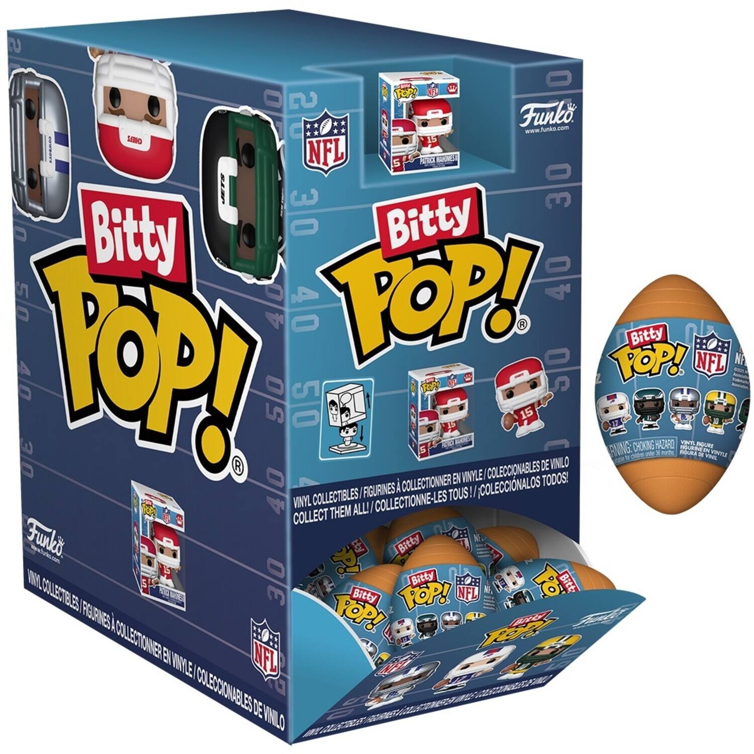 Funko - Bitty POP! Singles: NFL (One Random Mini Per Transaction) - Collectibles - Multicolor