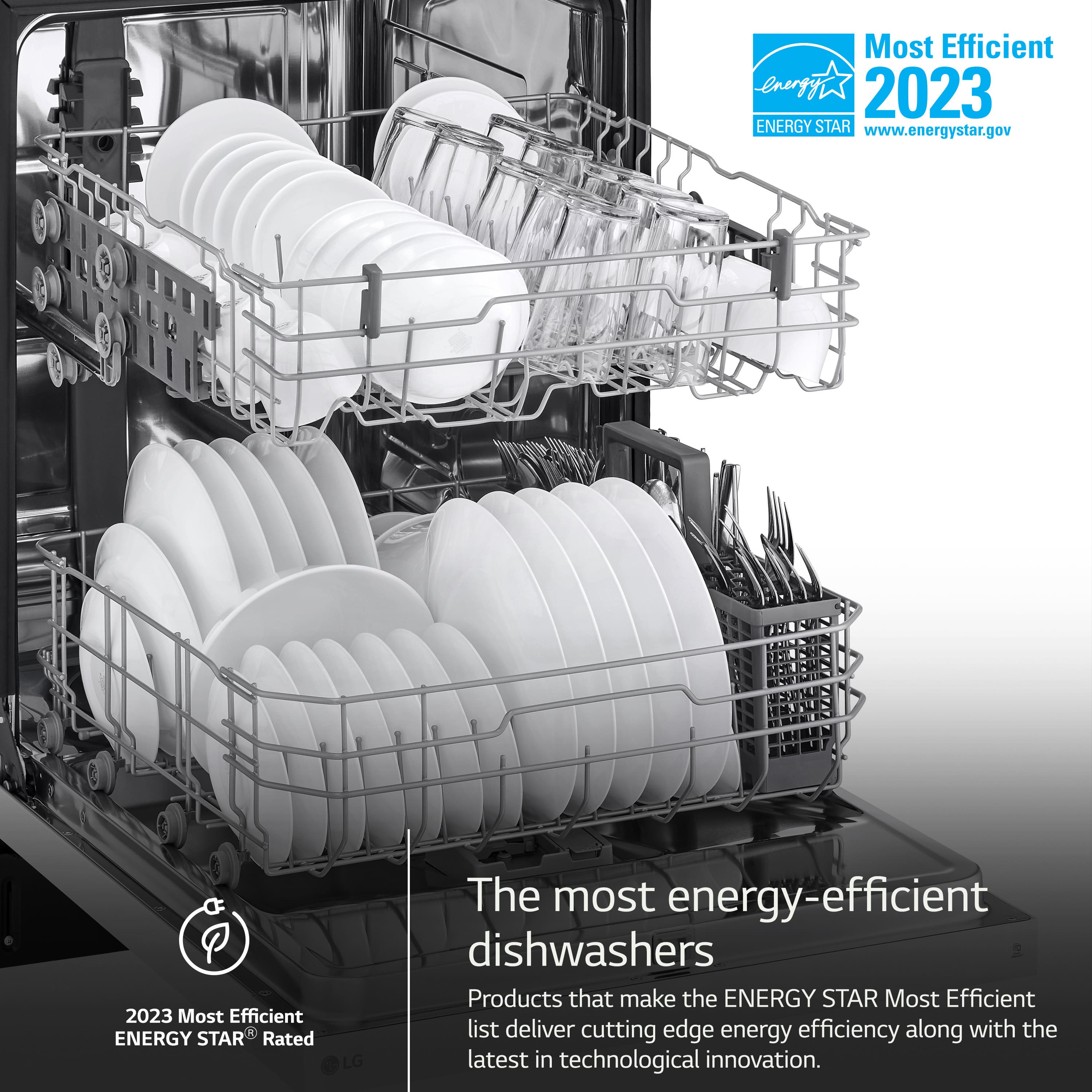 Most Efficient Energy 2023 ENERGY STAR www.energystar.gov P 2023 Most Efficient ENERGY STAR Rated LG The most energy-efficient dishwashers Products that make the ENERGY STAR Most Efficient list deliver cutting edge energy efficiency along with the latest in technological innovation.