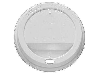 Alt View 1. Solo - Traveler Lids, 100/Pack - White.