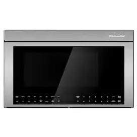 KitchenAid - 1.1 Cu. Ft. Convection Flush Built-In Over-the-Range Microwave with Air Fry Mode - Stainless Steel