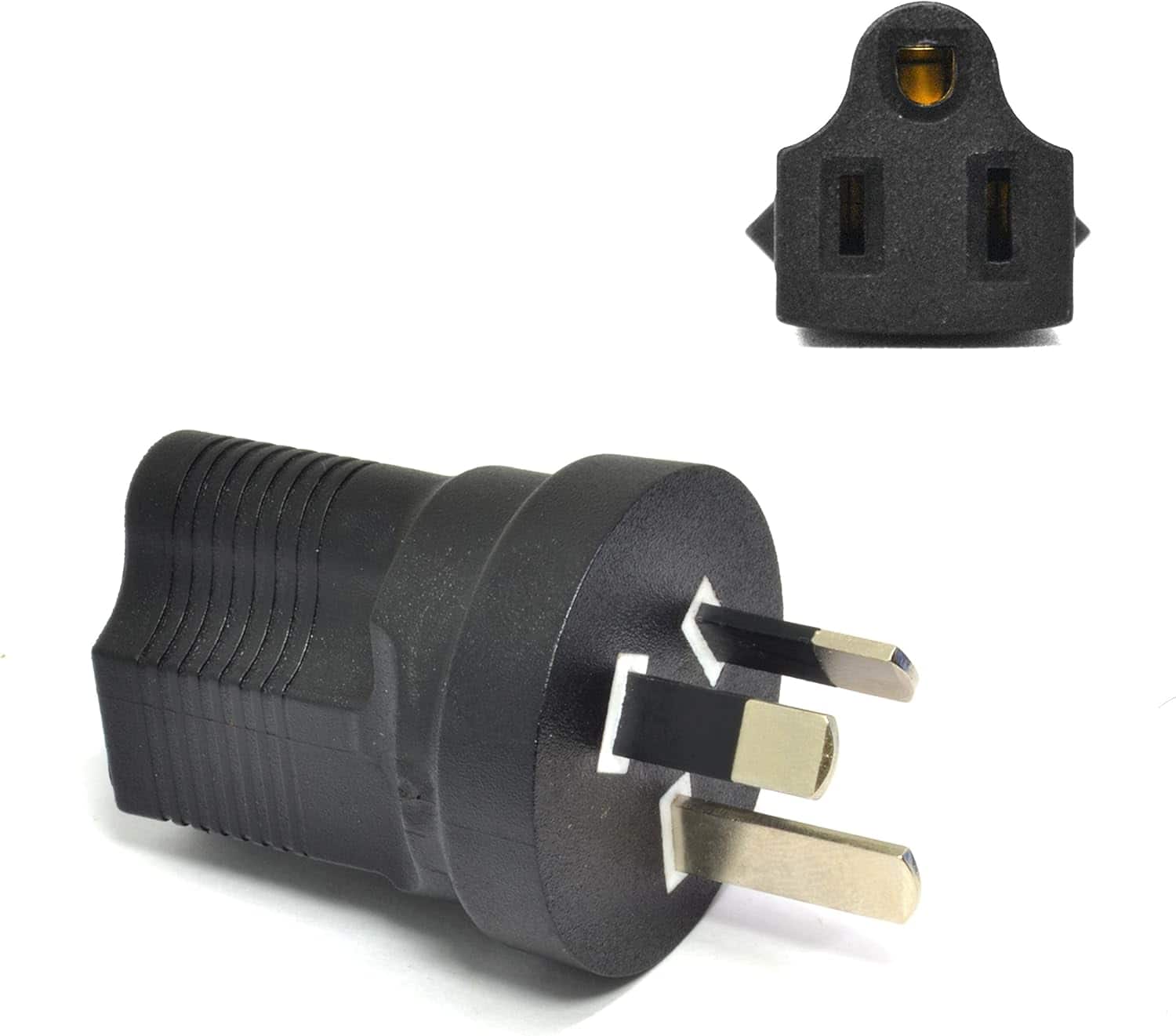 Ceptics - Australia, New Zealand & China Travel Plug Adapter – Type I (AS/NZS 3112), ETL Certified, Industrial Grade - Black