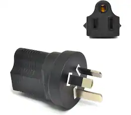 Ceptics - Australia, New Zealand & China Travel Plug Adapter – Type I (AS/NZS 3112), ETL Certified, Industrial Grade - Black