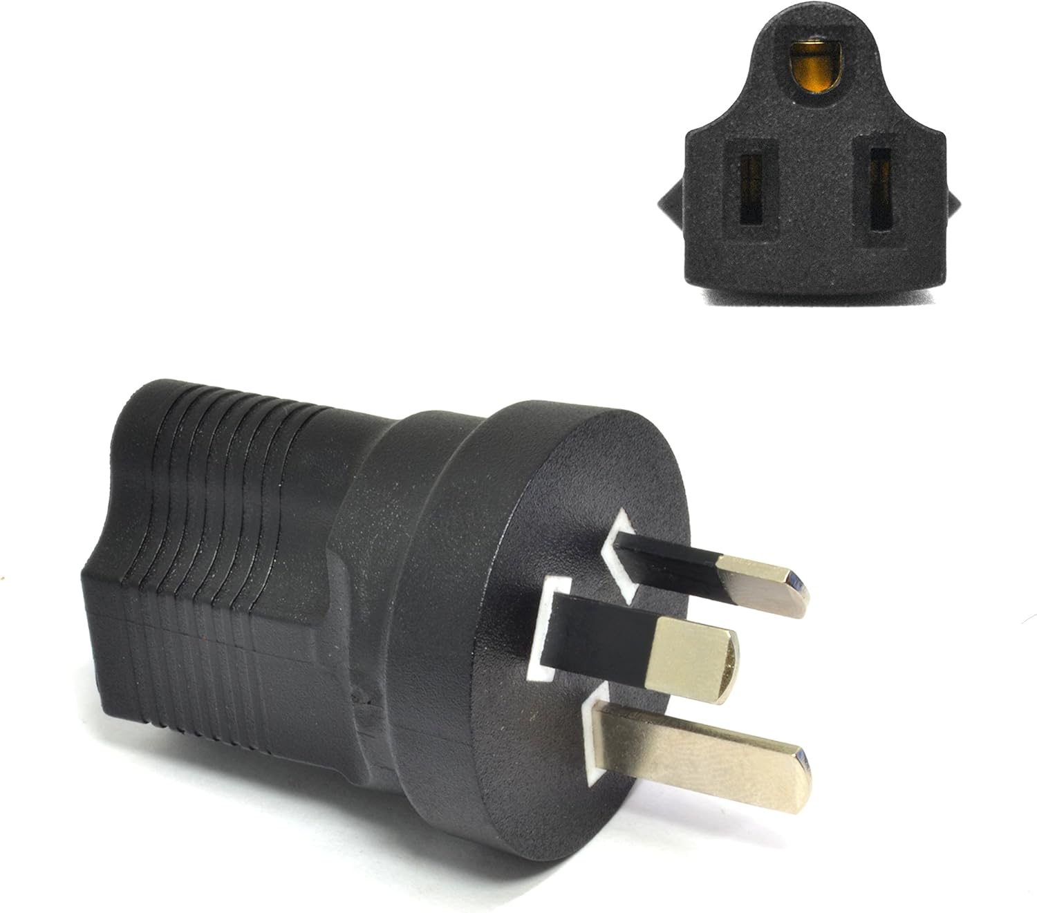 Ceptics - Australia, New Zealand & China Travel Plug Adapter – Type I (AS/NZS 3112), ETL Certified, Industrial Grade - Black