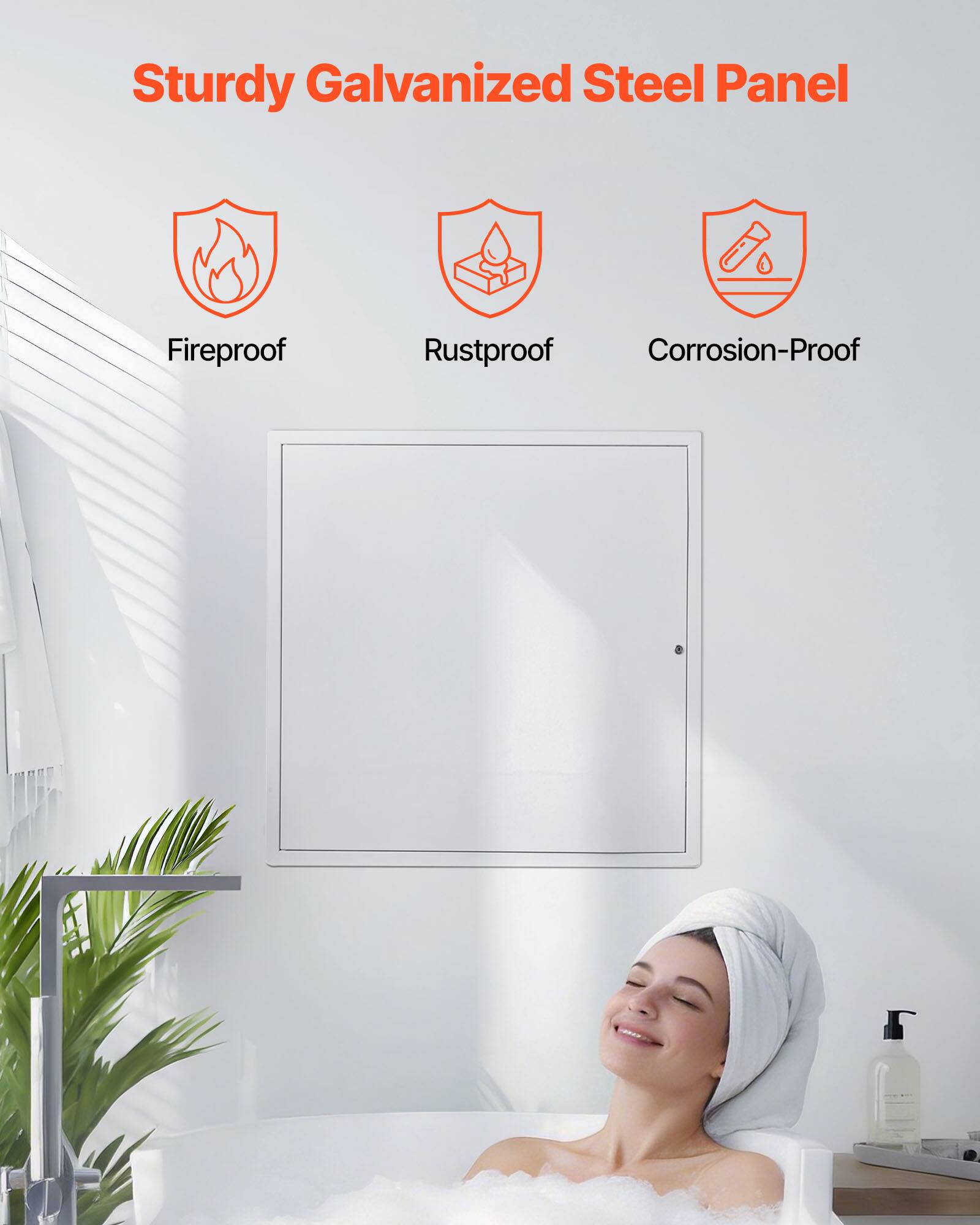 Sturdy Galvanized Steel Panel Fireproof Rustproof Corrosion-Proof