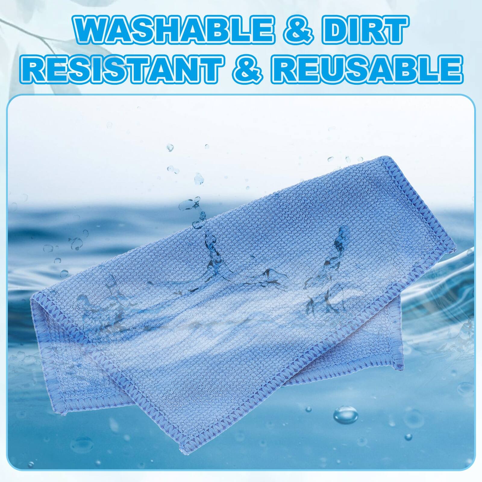 WASHABLE & DIRT RESISTANT & REUSABLE