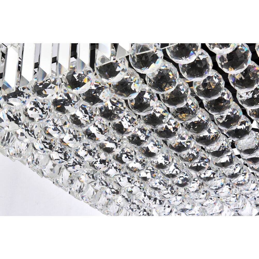 Alt View 1. Elegant Lighting - Maxime 24 Inch Black Chandelier - Black And Clear.