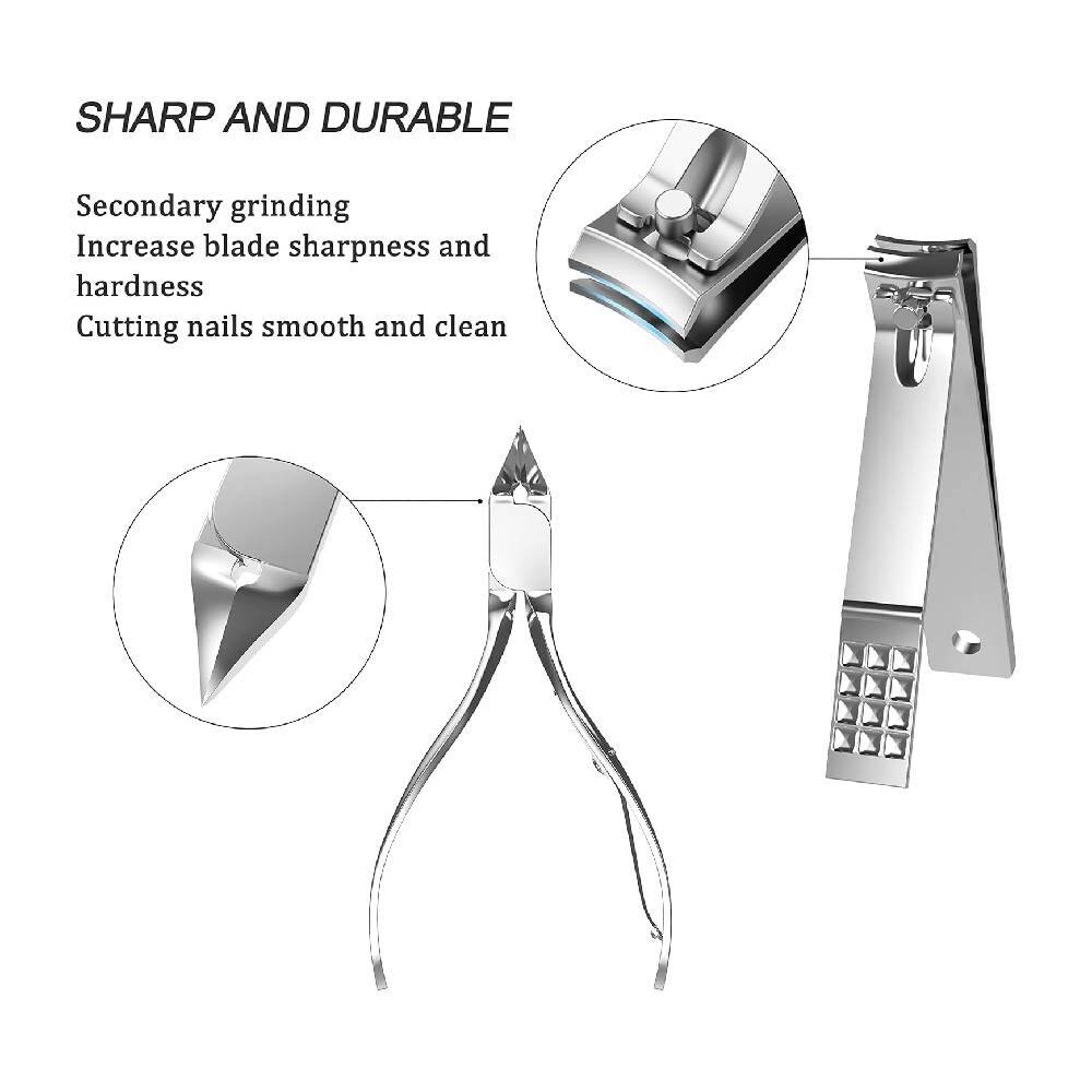 SHARP AND DURABLE

Secondary grinding  
Increase blade sharpness and hardness  
Cutting nails smooth and clean
