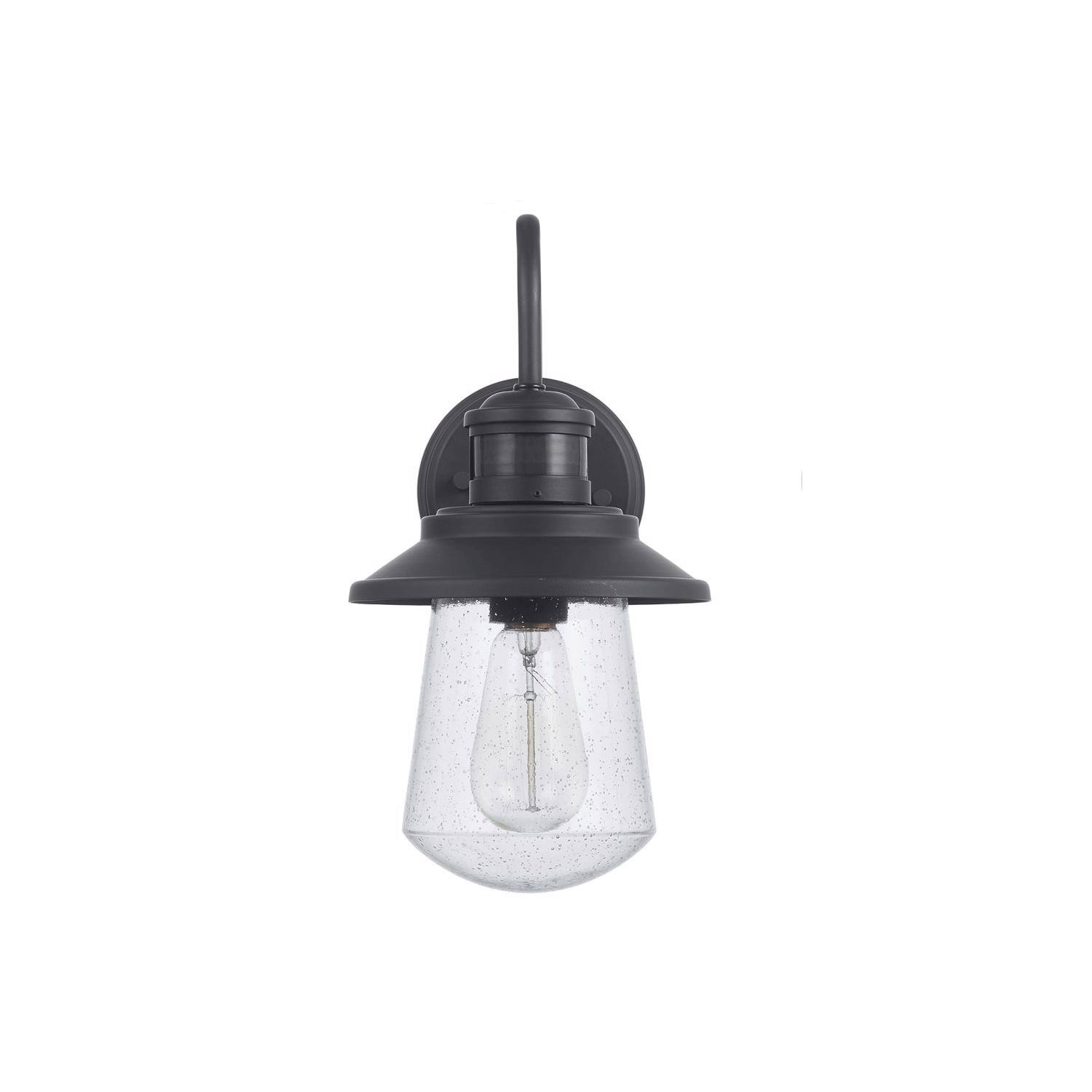 Left. Globe Electric - Globe Electric Mariner 1-Light Matte Black Wall Sconce.