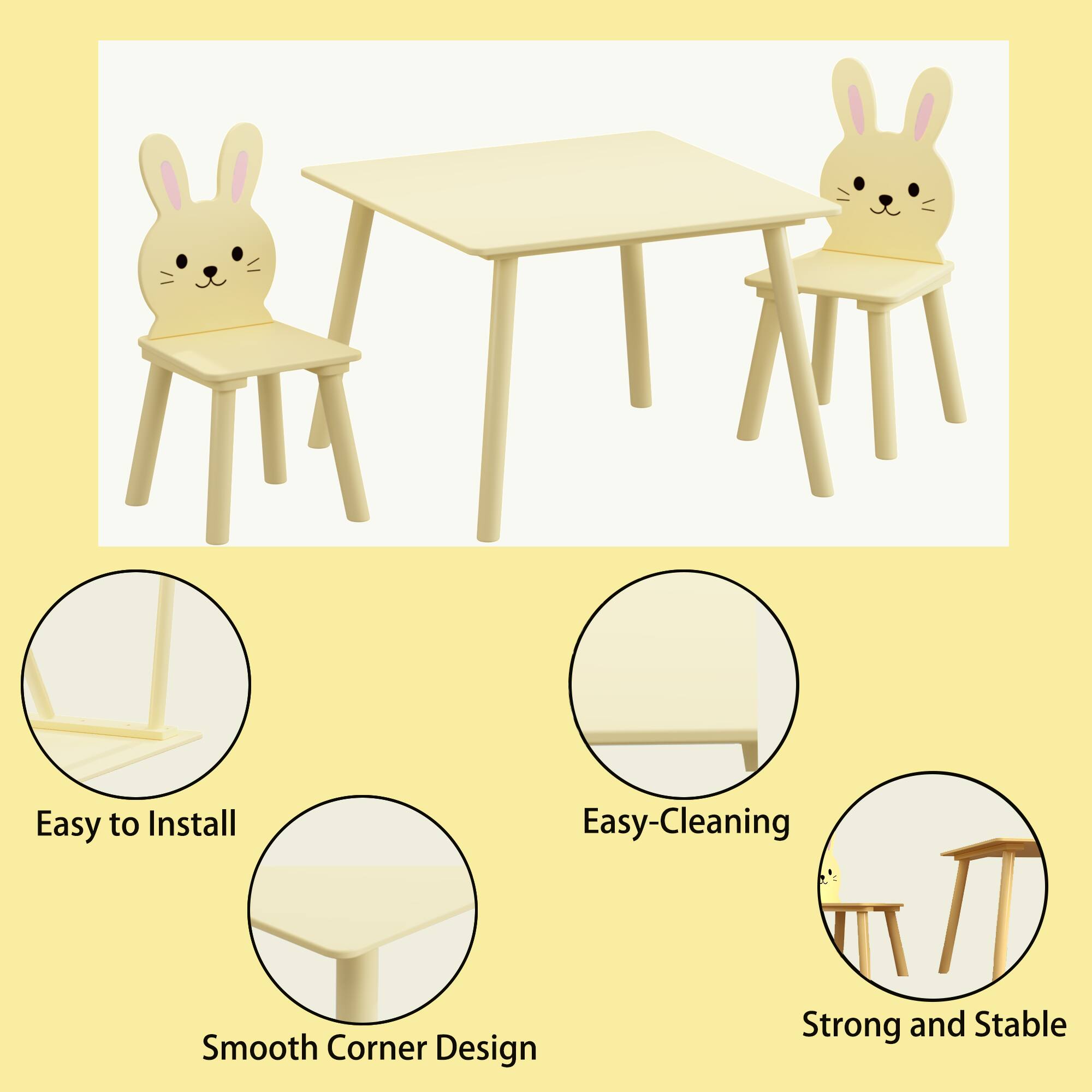 Easy to Install  
Easy-Cleaning  
Smooth Corner Design  
Strong and Stable