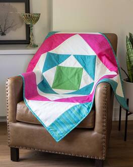 AccuQuilt - June Tailor Quilt As You Go Express Square in a Square Quilt Pattern