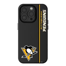 Keyscaper - NHL - Pittsburgh Penguins Sidebar Magnetic iPhone Case - 15 - Black