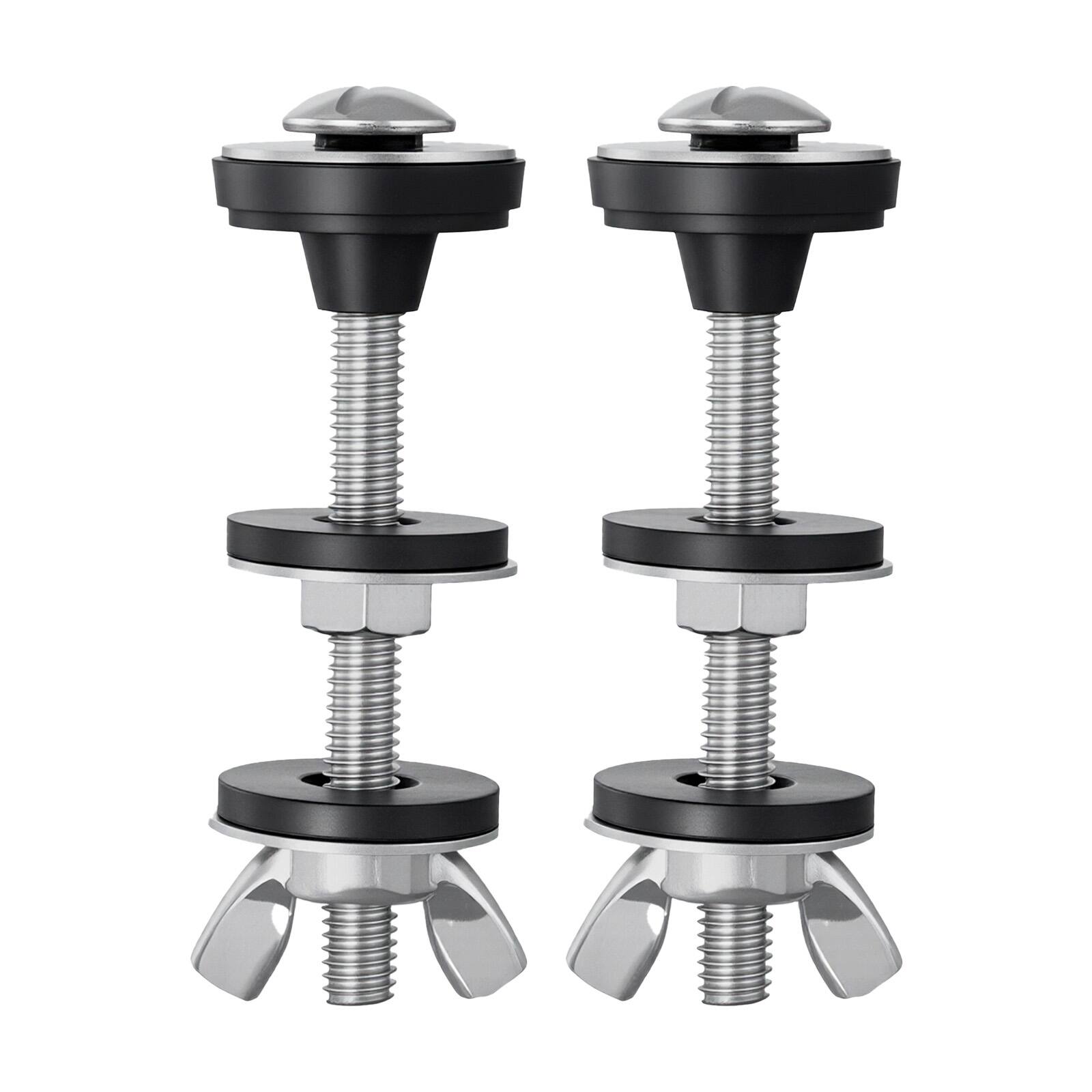 Alt View 5. VEVOR - Universal Toilet Tank to Bowl Bolts Kit, 2PCS Metal Heavy Duty Toilet Tank Bolts,Toilet Tank Screws Replacement Kit - Silver.