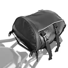 Front. VEVOR - Motorcycle Tail Bag, 10 L Motorcycle Rear Seat Bag with Waterproof Rain Cover, Outdoor Sports Motorbike Luggage Storage - Black.