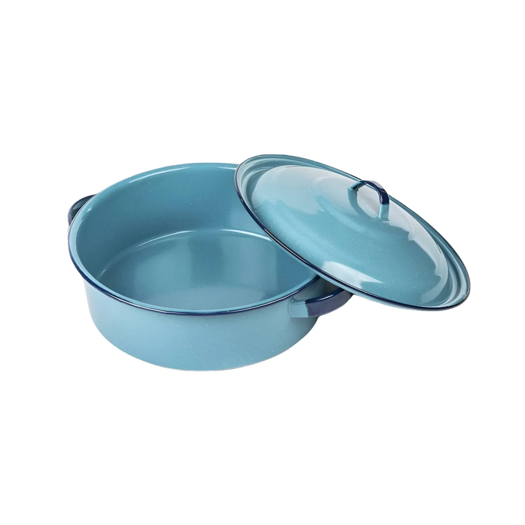Left. Granite Ware - Granite Ware Casserole Dish, 5 Qt - Turquoise Blue - Turquoise Blue.
