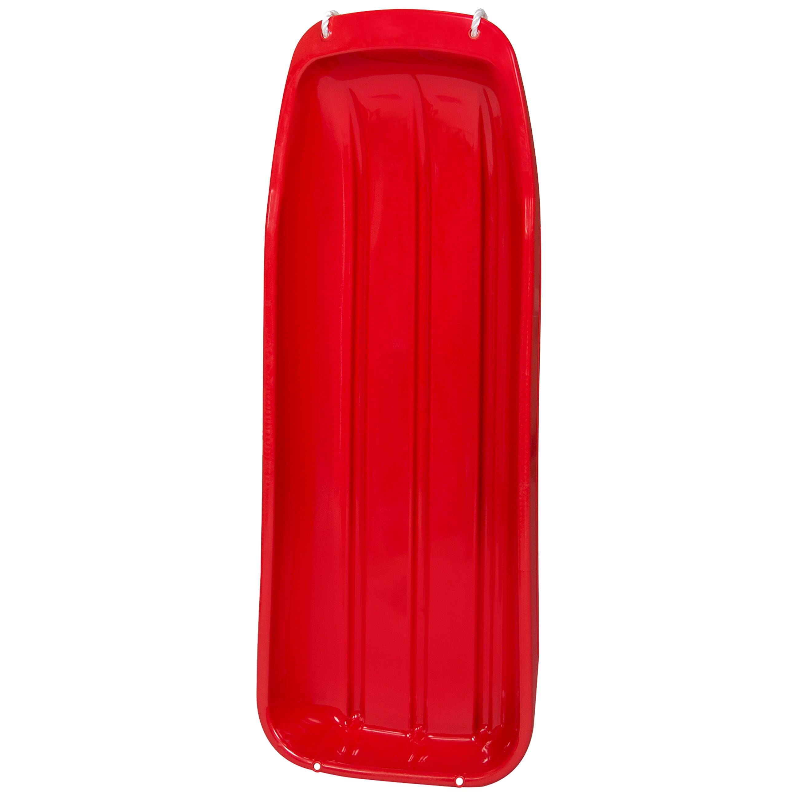 Alt View 2. Best Choice Products - Best Choice Products 48in Kids Outdoor Plastic Sport Toboggan Winter Snow Sled Board Toy w/ Pull Rope - Red - Red.