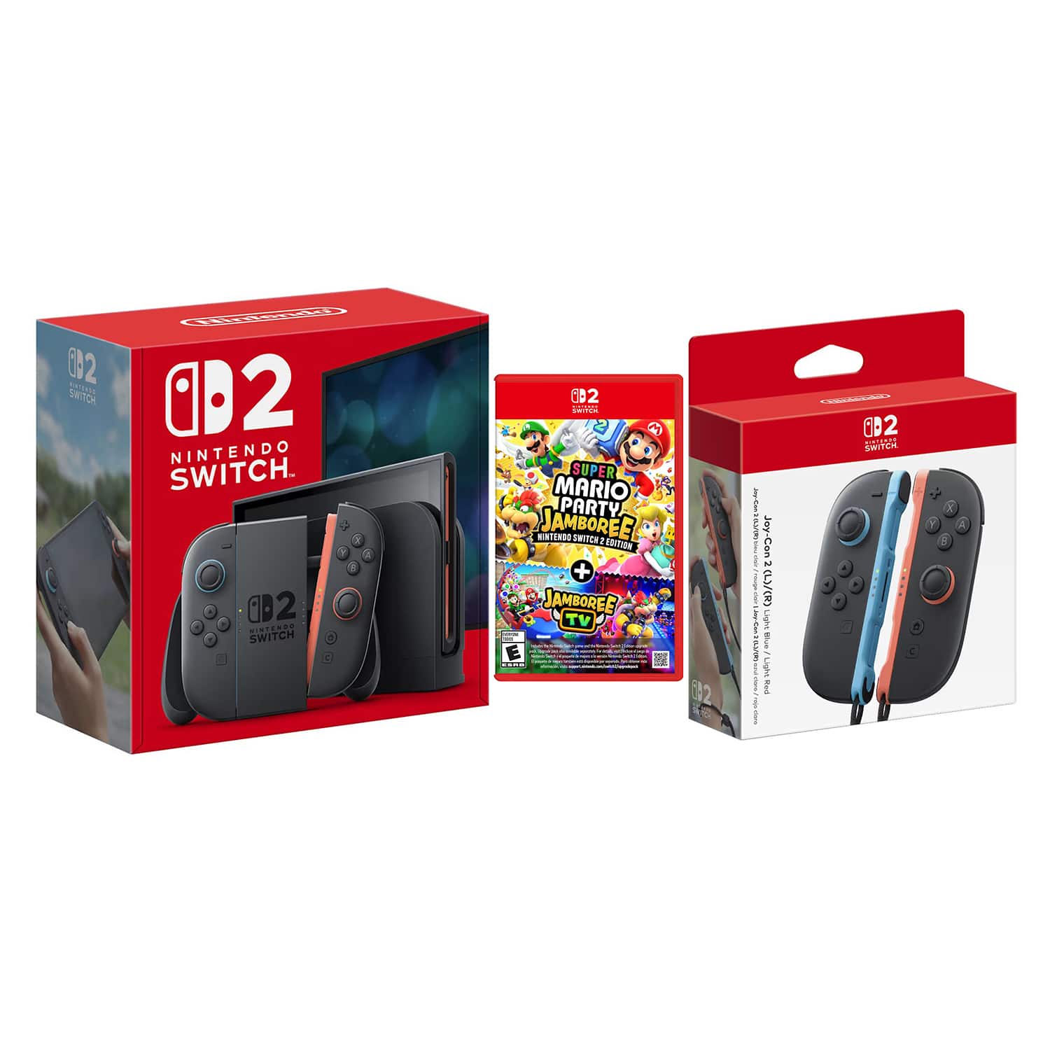 Switch 2 Console with Super Mario Party Jamboree and Extra Joy-Cons Bundle - Nintendo Switch 2