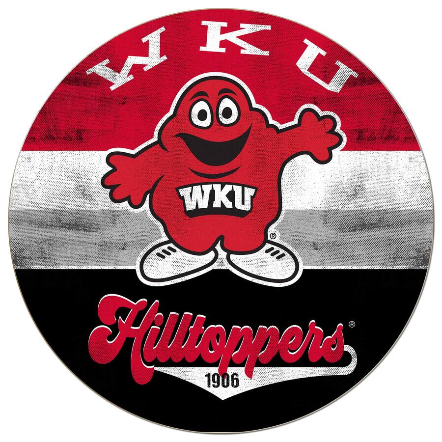 Jardine Western Kentucky Hilltoppers 20'' x 20'' Retro Logo Circle Sign ...