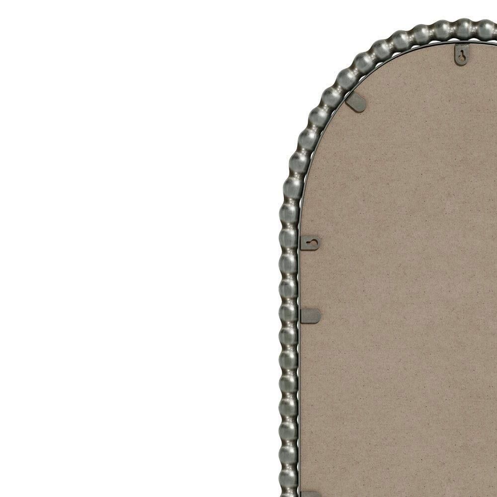 Back. Kadyn - 48"x30" Smart LED Wall-Mounted Mirror, Touch Screen & Anti-Fog Function for Bathroom/Barber Shop, Antique Silver.