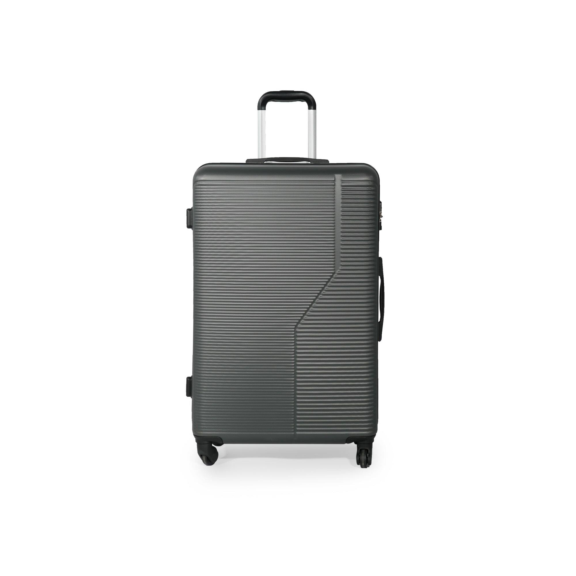 Alt View 4. BreeBe - 7-Piece Luggage Set ABS Lightweight & Durable Suitcase with Spinner Wheels, TSA Lock, (20/24/28), Dark Grey - Dark Grey.