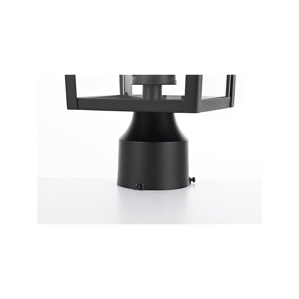 Back. Elegant Lighting - Riggs 8 x 18 inch Outdoor Post Light in Black - Black.