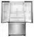 Left. Maytag - 36 in. Wide 25.2 cu. ft. French Door Refrigerator with Max Cool Setting - Fingerprint Resistant Stainless Steel.