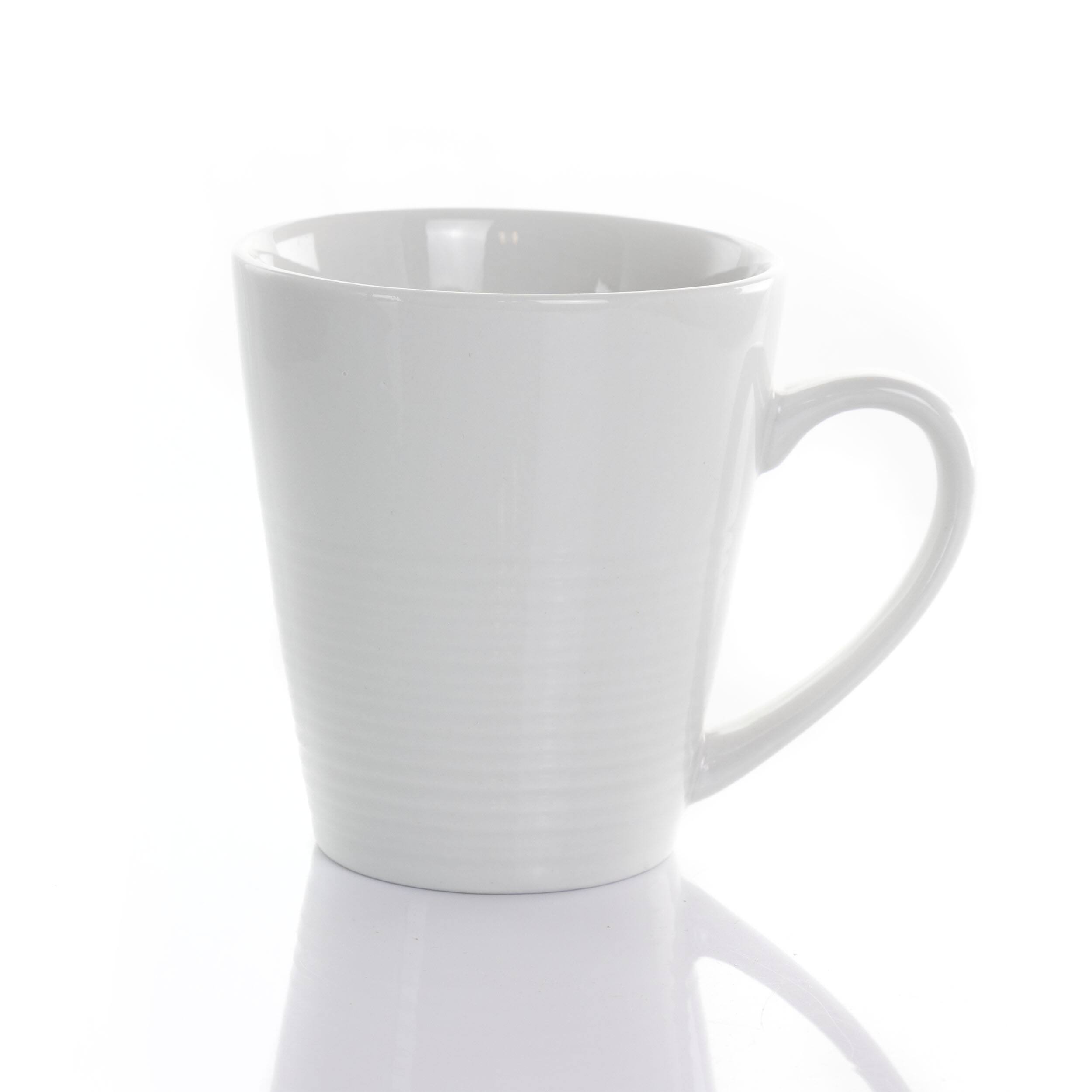 Alt View 5. Elama - Elama Amie 8 Piece 12 Ounce Porcelain Mug Set in White - White.