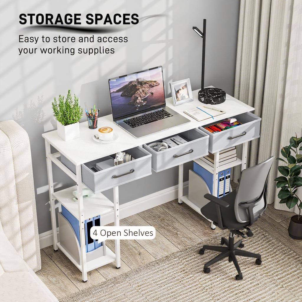 STORAGE SPACES  
Easy to store and access your working supplies  

4 Open Shelves