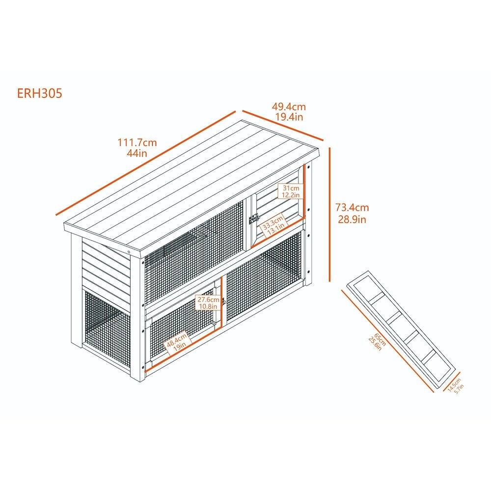 ERH305  
49.4cm 19.4in  
111.7cm 44in  
31cm 12.2in  
33.3cm 13.1in  
73.4cm 28.9in  
27.6cm 10.8in  
4.4cm 1.7in  
48 19in  
25 25.6in  
65cm 6in  
14.5cm 5.7in