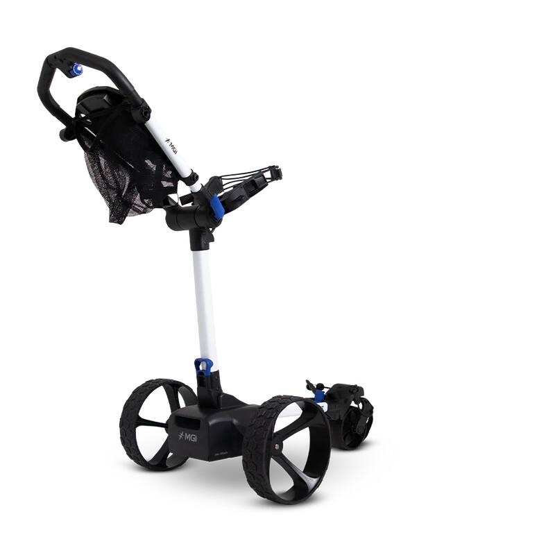 Alt View 5. MGI - MGI E-Boost Electric Assisted Golf Push Cart | Provides Extra Assistance with Hills and Terrain | Play up to 14 Holes - Matte White.